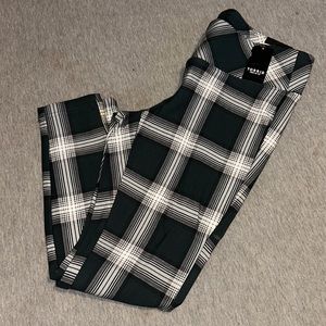 Green plaid pixie pants